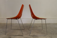 Load image into Gallery viewer, ORIGINAL CALLIGARIS VINTAGE ORANGE/ WHITE MODEL JAM CHAIR