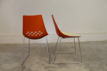 Load image into Gallery viewer, ORIGINAL CALLIGARIS VINTAGE ORANGE/ WHITE MODEL JAM CHAIR