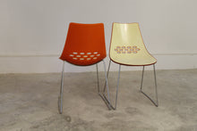 Load image into Gallery viewer, ORIGINAL CALLIGARIS VINTAGE ORANGE/ WHITE MODEL JAM CHAIR