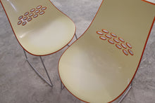 Load image into Gallery viewer, ORIGINAL CALLIGARIS VINTAGE ORANGE/ WHITE MODEL JAM CHAIR