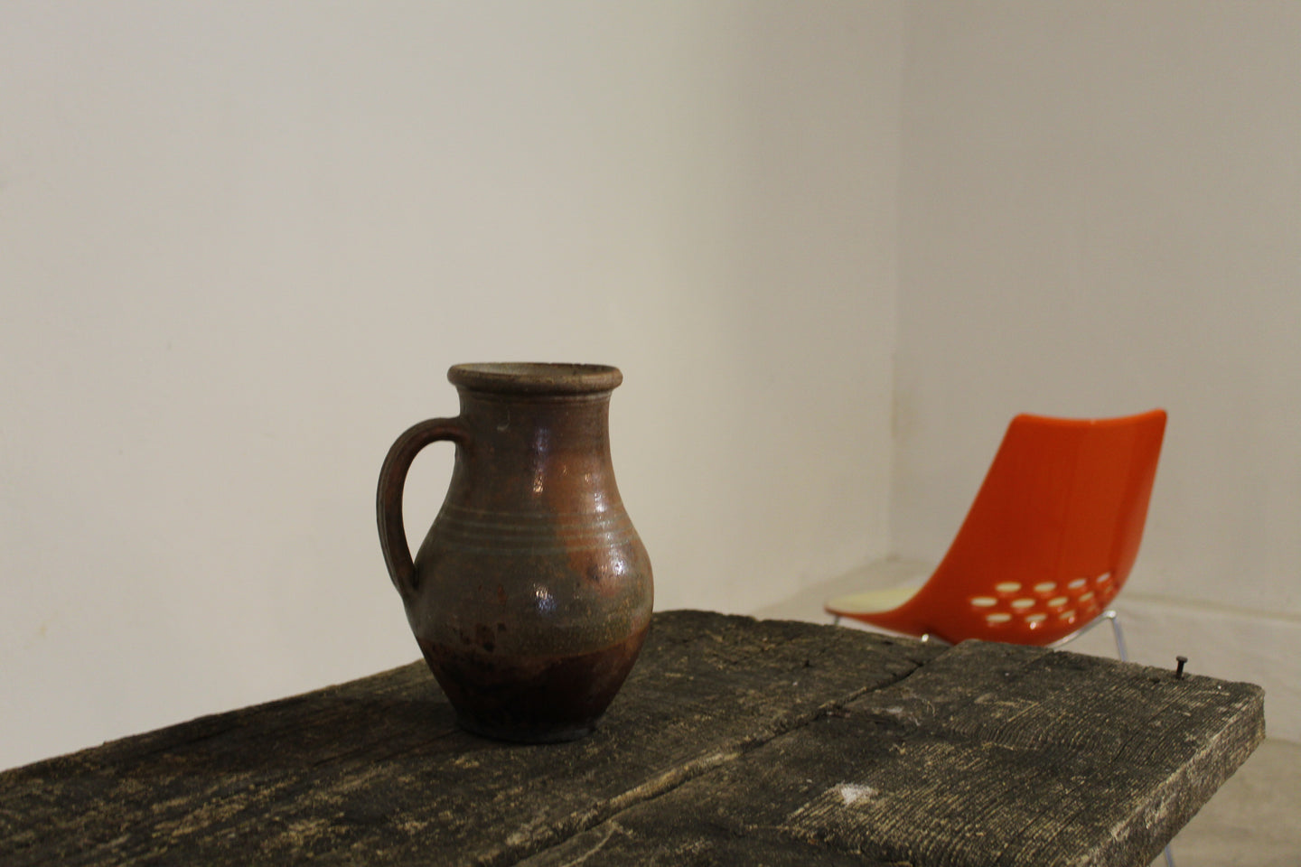 RUSTIC TERRACOTTA PITCHER FOR INTERIOR DESIGN