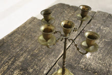 Load image into Gallery viewer, BRASS CANDLE HOLDER PERFECT FOR 5 CANDLES
