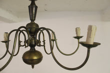 Load image into Gallery viewer, LARGE ANTIQUE PROVINCIAL CHANDELIER 6 ARM LIGHT
