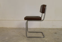 Load image into Gallery viewer, VINTAGE DINNING CHAIR WITH CHROME LEGS
