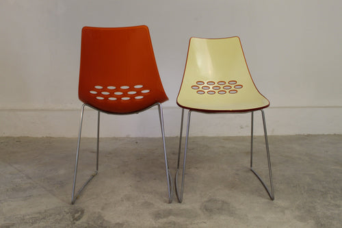 ORIGINAL CALLIGARIS VINTAGE ORANGE/ WHITE MODEL JAM CHAIR