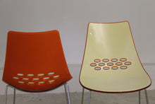 Load image into Gallery viewer, ORIGINAL CALLIGARIS VINTAGE ORANGE/ WHITE MODEL JAM CHAIR
