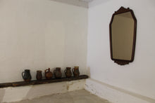 Load image into Gallery viewer, BROWN WALL MIRROR WITH HANDMADE WOODEN FRAME AND SPECIAL BRONZE MIRROR GLASS
