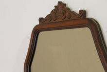 Load image into Gallery viewer, BROWN WALL MIRROR WITH HANDMADE WOODEN FRAME AND SPECIAL BRONZE MIRROR GLASS
